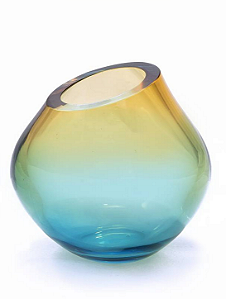 Cachepô Inclinato em Cristal Murano - São Marcos