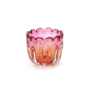 Cachepô Petalo em Cristal Murano - São Marcos
