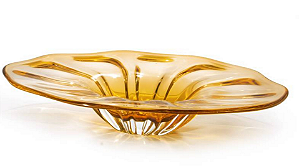 Centro de Mesa Sinuoso em Cristal Murano - São Marcos