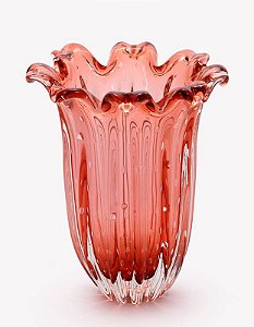Vaso Girassol em Cristal Murano - São Marcos