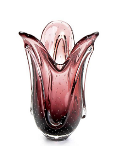 Vaso Giglio em Cristal Murano - São Marcos