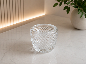Vaso Botte Médio em Cristal Murano - São Marcos