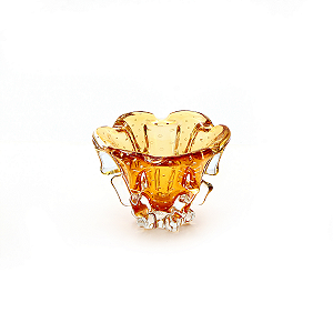 Cachepô Scales em Cristal Murano - São Marcos