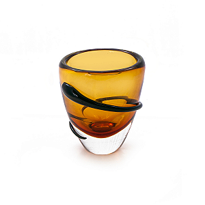 Cachepô Spira em Cristal Murano - São Marcos