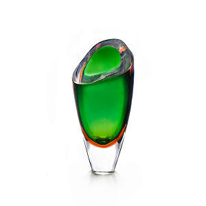 Vaso Triangle em Cristal Murano - São Marcos