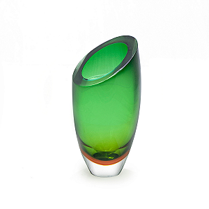 Vaso Circle Médio em Cristal Murano - São Marcos