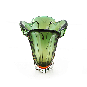 Vaso Spotch em Cristal Murano - São Marcos