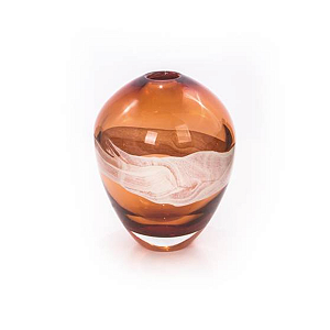 Cachepô Flusso em Cristal Murano - São Marcos