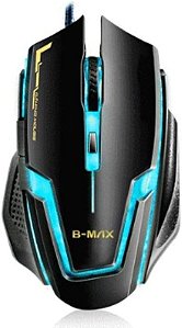 Mouse Gamer A9 Gaming B-Max3200 DPI Com Led Azul 6 Botões