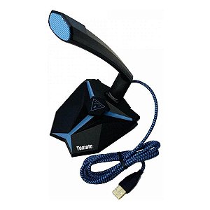 Microfone Gamer para Streamer Omni USB LED P2 Tomate MT-1023