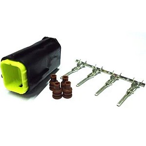 Kit Conector 04 Vias Sonda Lambda Brava Tempra Uno R19 1304k