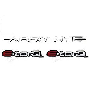 Emblema Absolute E Adesivos E-torq Fiat Linea