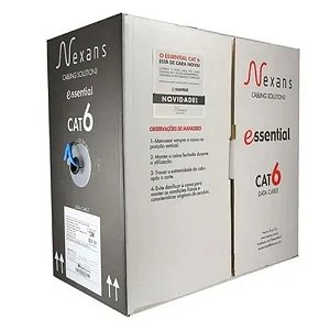 Cabo De Rede Lan Cat6e Utp 4p Azul Caixa 305m Nexans