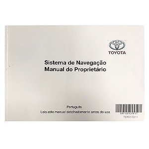 Manual do proprietário Original Toyota