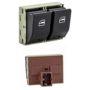 Botão Duplo Interruptor Vidro Eletrico Vw Constellation 6Q0959858A