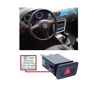 Interruptor Botão Do Pisca Alerta Vw Golf Bora 1J0953235J