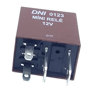 Rele Mini Auxiliar 12v Fiat Uno Vectra Gol Corsa DNI0123