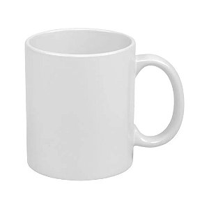 Caneca Branca Porcelana Para Sublimação Classe AAA - 325ml Caixa Com 12 ou 36 Unidades