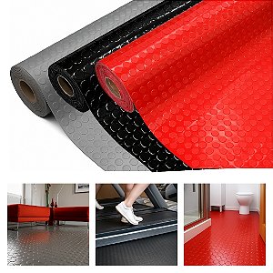 Piso PVC Moeda Antiderrapante 0,90cm Largura - Espessura 2,5mm