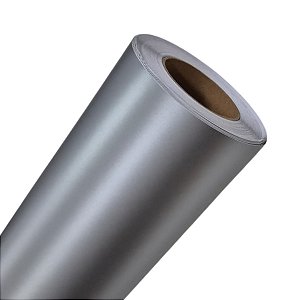 Vinil Adesivo Envelopamento Color Prata Silver Fosco 50cm Largura DCPRINT - Metro Linear
