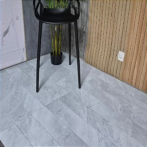 Piso Vinilico Autocolante Cimento Branco 91,4cm x 15.2cm