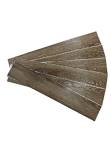 Piso Vinilico Autocolante Marrom 91,4cm x 15.2cm
