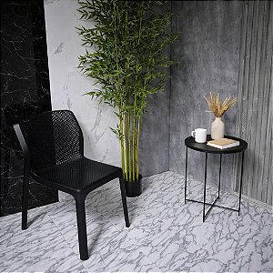 Piso Vinilico Autocolante 45.7cm X 45.7cm Mármore Branco