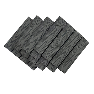 Deck Modular 30x30cm Madeira Plástica WPC Gray