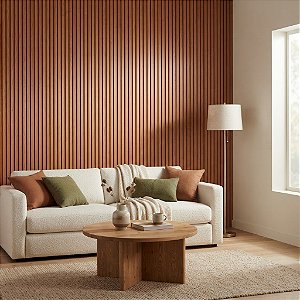 Painel Ripado Interno Cerejeira WPC de 290cm x 16cm (0,464M²)