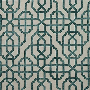 Tecido Para Área Externa Acqua Summer 527 Geométrico Bege Tiffany