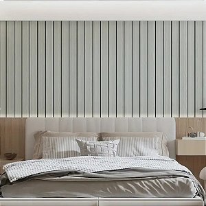 Caixa 10 Placas Xpe Ripada Madeira Cinza 45x90 2,0mm Cobertura 4m²