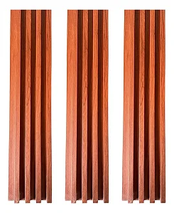 Painel Ripado Interno Mogno WPC de 290cm x 16cm (0,464M²)