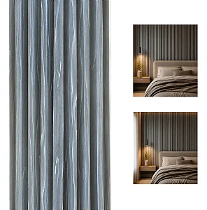Painel Ripado Interno Madeira Cinza WPC de 290cm x 16cm (0,464M²)