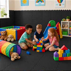 Tatame EVA 10mm 50x50 Preto