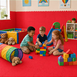 Tatame EVA 10mm 50x50 Vermelho