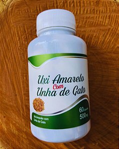Uxi Amarelo com Unha de Gato 500mg 60 cápsulas NS Produtos Naturais
