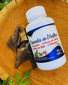 Canela de Velho Composta 500mg 60 cápsulas