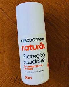 Desodorante Natural Vegano com Rosa Mosqueta 60ml | Sem Alumínio e Parabenos