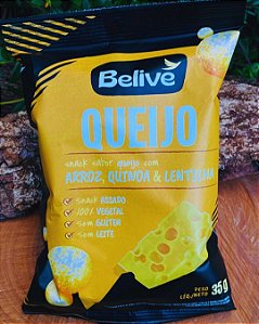 Snack Belive Queijo – Arroz, Quinoa & Lentilha (35g)