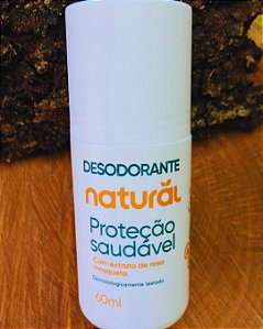 Desodorante Natural com Rosa Mosqueta Vegano Sem Alumínio 60ml