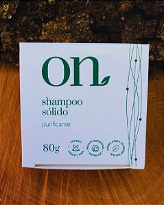 Shampoo Sólido Purificante Vegano 80g | Natural, Sustentável e Sem Sulfatos