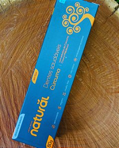 Creme Dental Natural Cúrcuma, cravo e melaleuca – Sem Flúor | Vegano | 80g