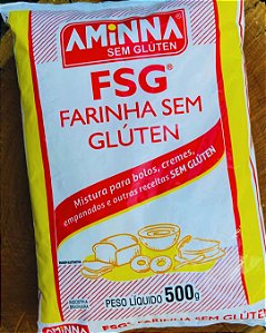 Farinha Sem Glúten Aminna FSG 500g | Mistura para Receitas Sem Glúten