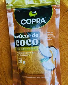 Açúcar de Coco Copra 100g | Baixo Índice Glicêmico Natural Sem Glúten
