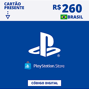 Gift Card Playstation Store 260 Reais - Código Digital
