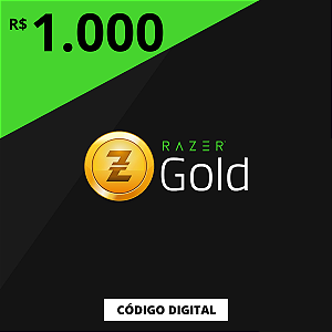 Gift Card Razer Gold 1.000 Reais Brasil - Código Digital