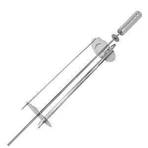 Espeto Giratório Carrossel de Espetinhos 100% Inox 62cm para churrasqueiras Giragrill PREMIUM