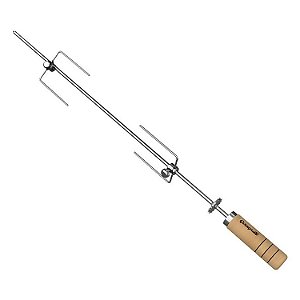 Espeto de Garras Giratório EG-510 - Cromado - 62cm para Churrasqueiras Giragrill