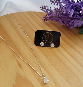 Conjunto Pedras Coloridas - Prata 925