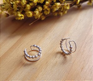 Piercing  Fake Bolinha- Prata 925